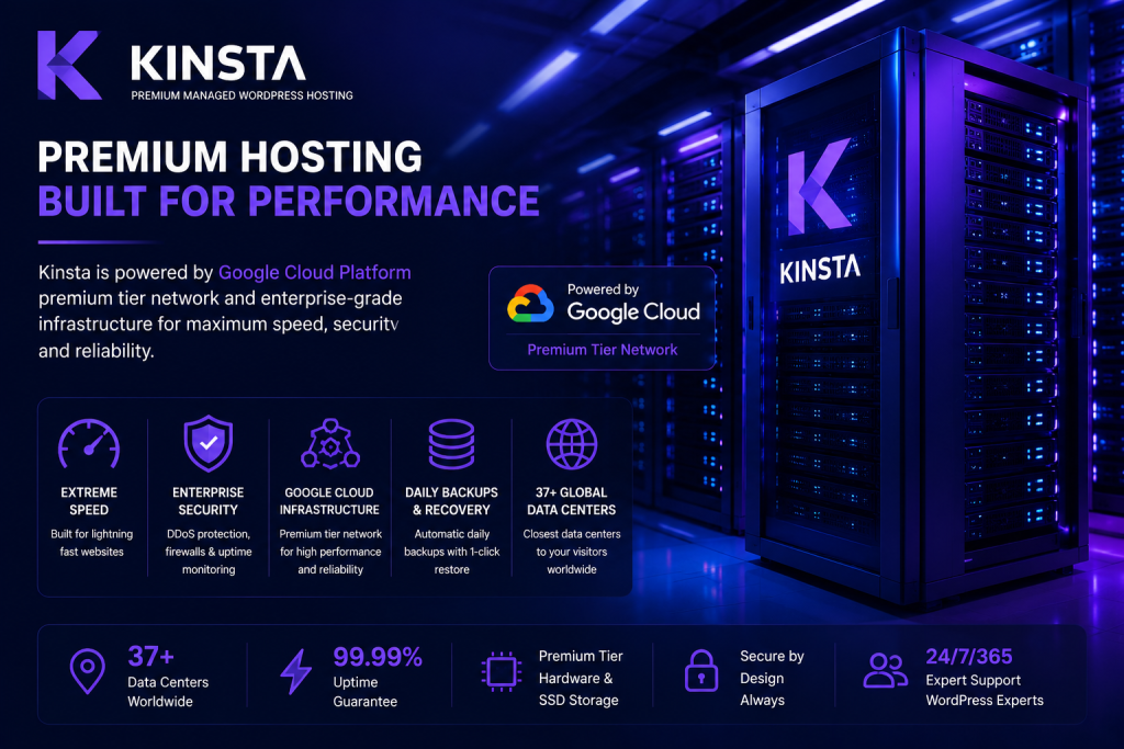 Kinsta premium hosting Google Cloud infrastructure 2026