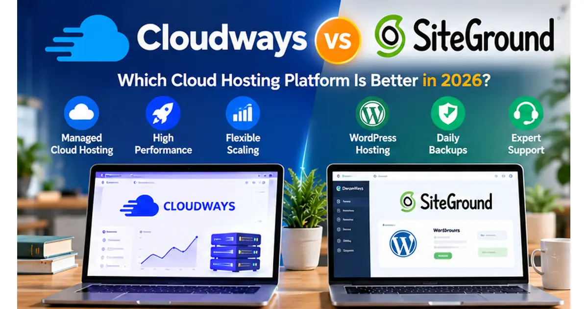 Cloudways vs SiteGround cloud hosting comparison 2026